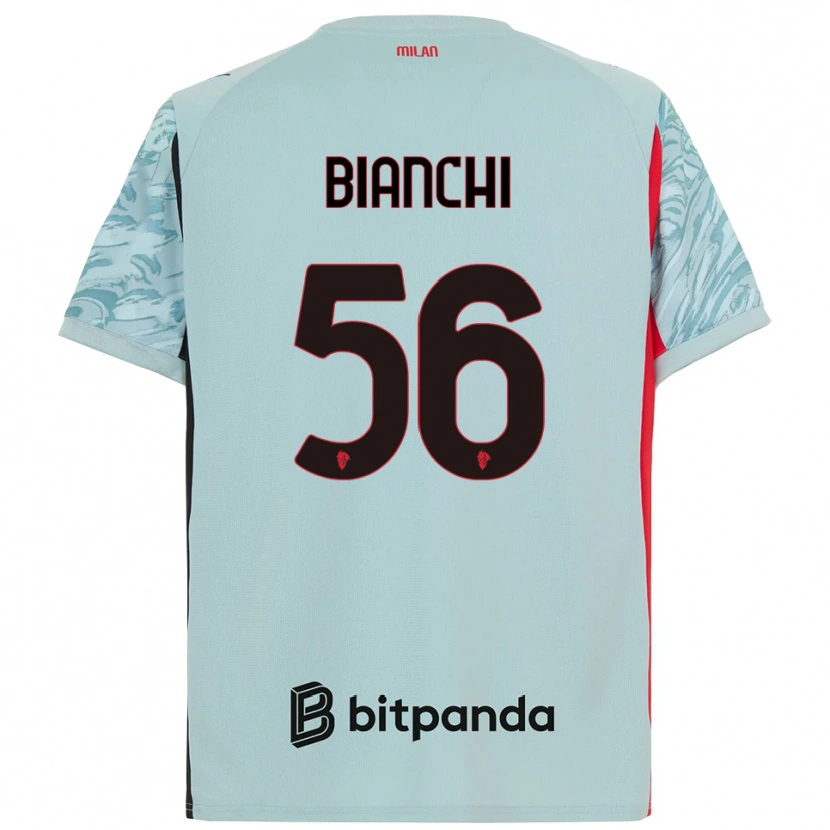 Danxen Criança Alessandro Bianchi #56 Azul Claro Vermelho Camisola Guarda-Redes 2025/26 Camisa Brasil