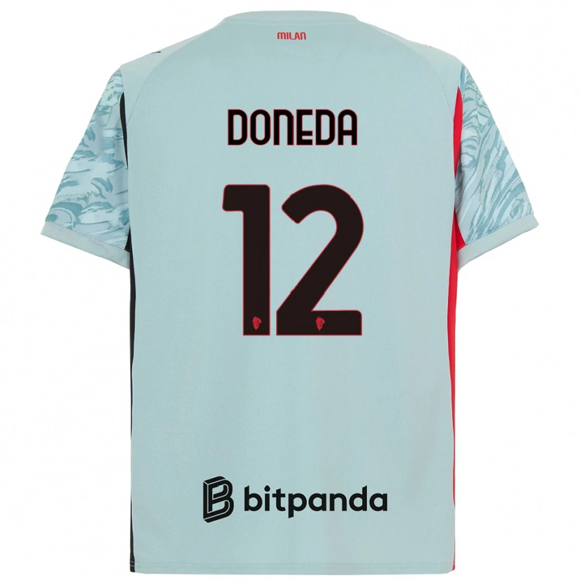 Danxen Criança Paolo Doneda #12 Azul Claro Vermelho Camisola Guarda-Redes 2025/26 Camisa Brasil