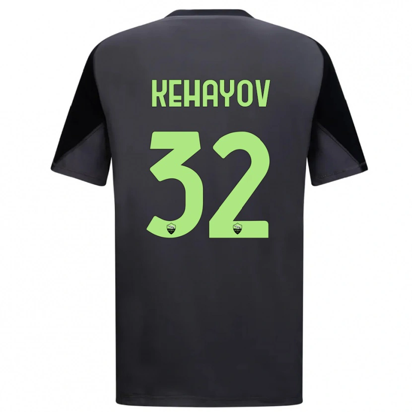 Danxen Criança Atanas Kehayov #32 Preto Verde Claro Camisola Guarda-Redes 2025/26 Camisa Brasil