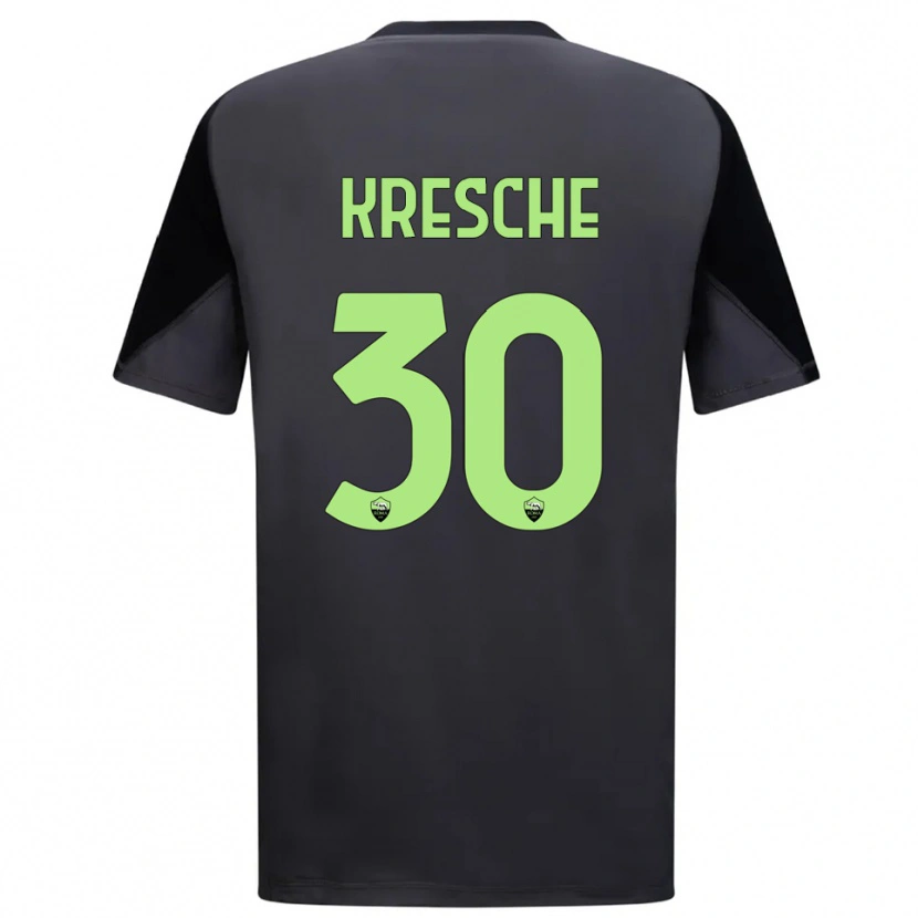 Danxen Criança Isabella Kresche #30 Preto Verde Claro Camisola Guarda-Redes 2025/26 Camisa Brasil