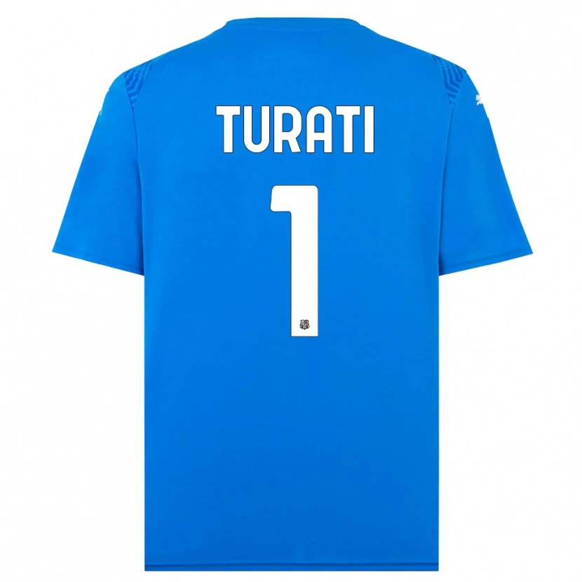 Danxen Criança Stefano Turati #1 Azul Branco Camisola Guarda-Redes 2025/26 Camisa Brasil