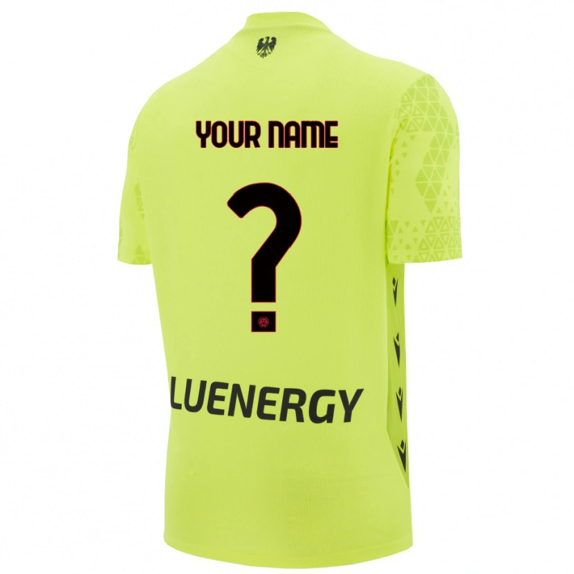 Danxen Criança Udinese Calcio Verde Amarelo Preto Camisola Guarda-Redes 2025/26 Camisa Brasil