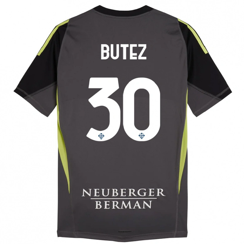 Danxen Criança Jean Butez #30 Preto Verde Claro Camisola Guarda-Redes 2025/26 Camisa Brasil