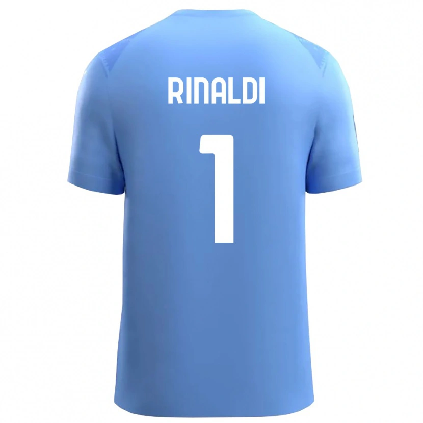 Danxen Criança Filippo Rinaldi #1 Azul Céu Branco Camisola Guarda-Redes 2025/26 Camisa Brasil