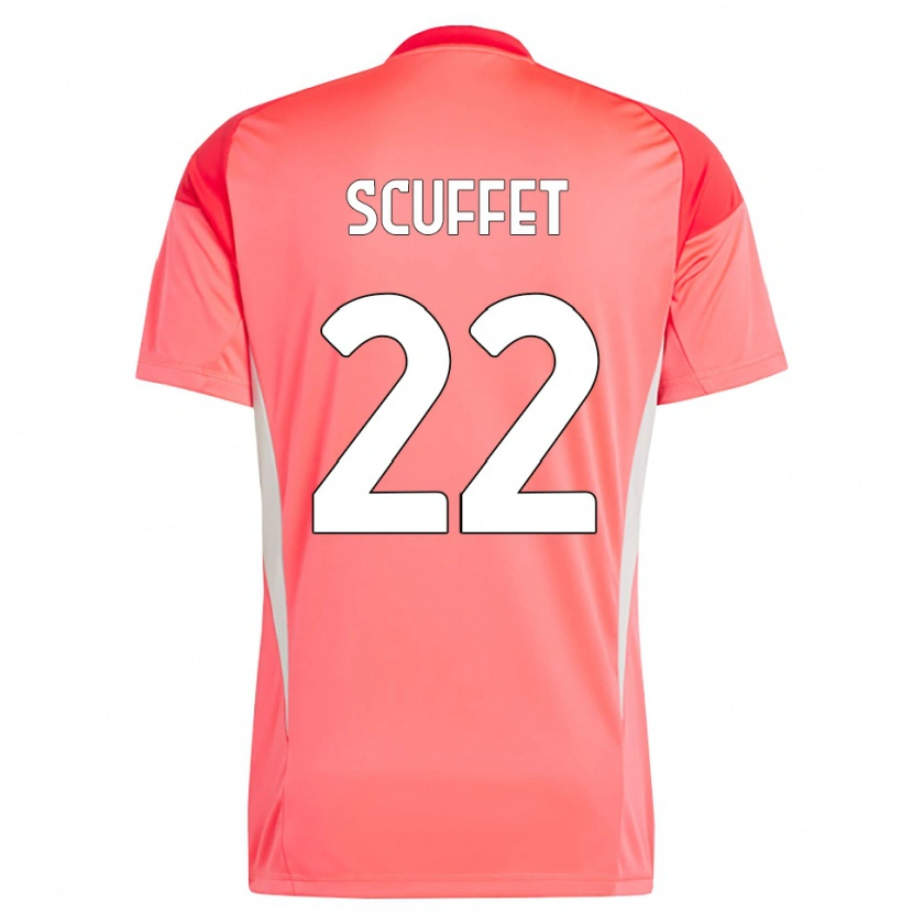 Danxen Criança Simone Scuffet #22 Branco Vermelho Camisola Guarda-Redes 2025/26 Camisa Brasil