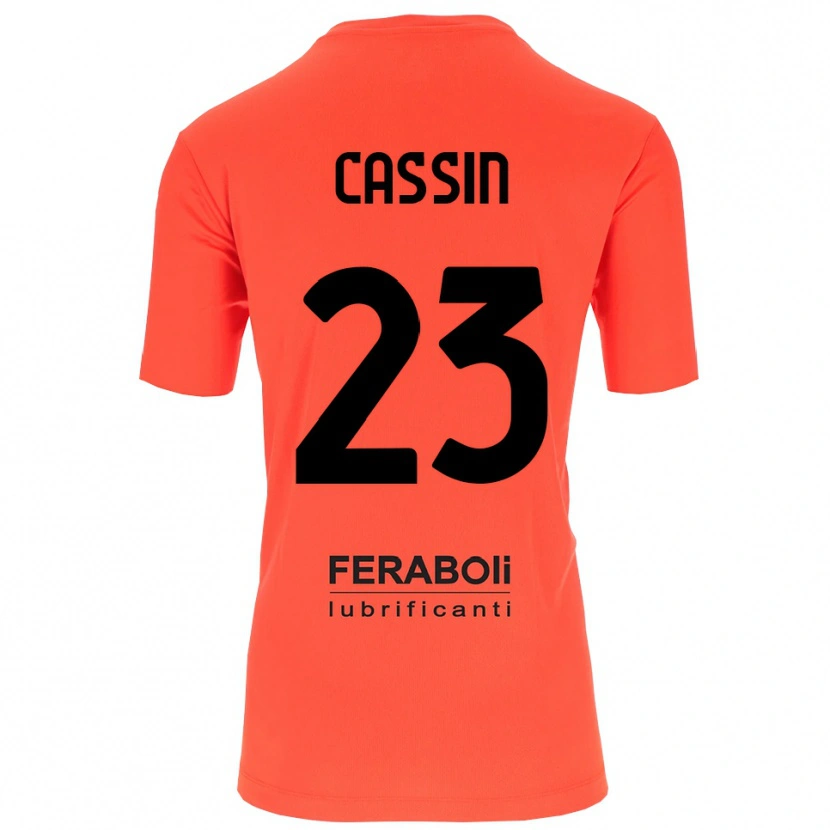 Danxen Criança Marco Cassin #23 Preto Laranja Vermelho Camisola Guarda-Redes 2025/26 Camisa Brasil