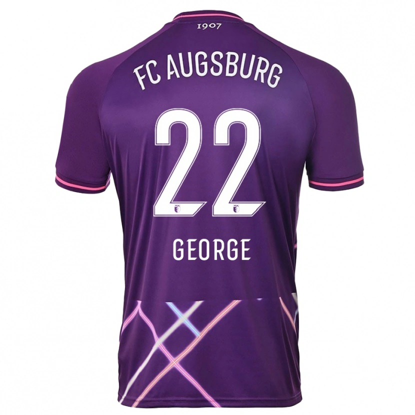 Danxen Criança Noah George #22 Roxo Rosa Camisola Guarda-Redes 2025/26 Camisa Brasil