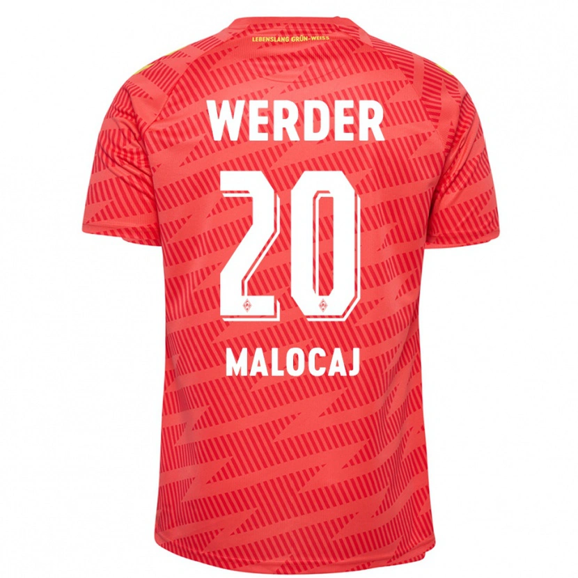 Danxen Criança Edinjo Malocaj #20 Amarelo Vermelho Camisola Guarda-Redes 2025/26 Camisa Brasil