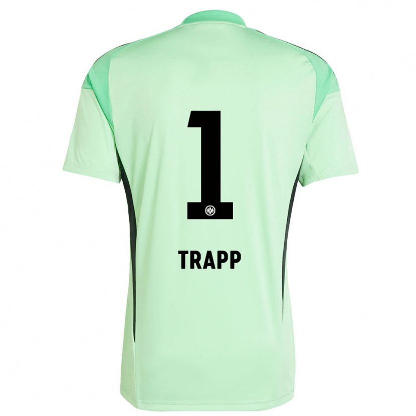 Danxen Criança Kevin Trapp #1 Preto Verde Claro Camisola Guarda-Redes 2025/26 Camisa Brasil