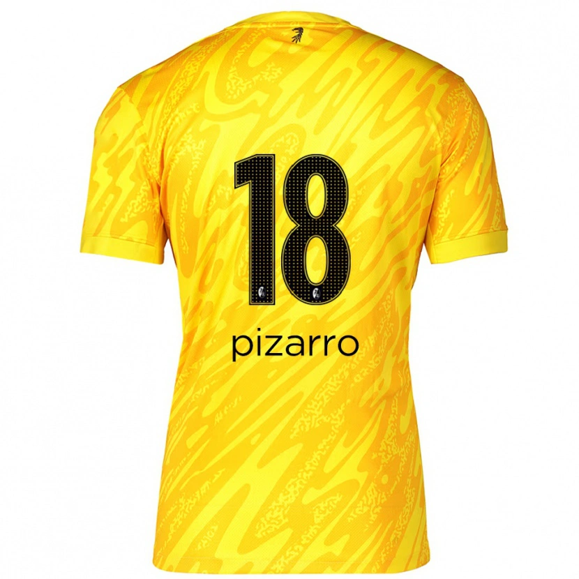 Danxen Criança Théodore Pizarro #18 Preto Amarelo Camisola Guarda-Redes 2025/26 Camisa Brasil