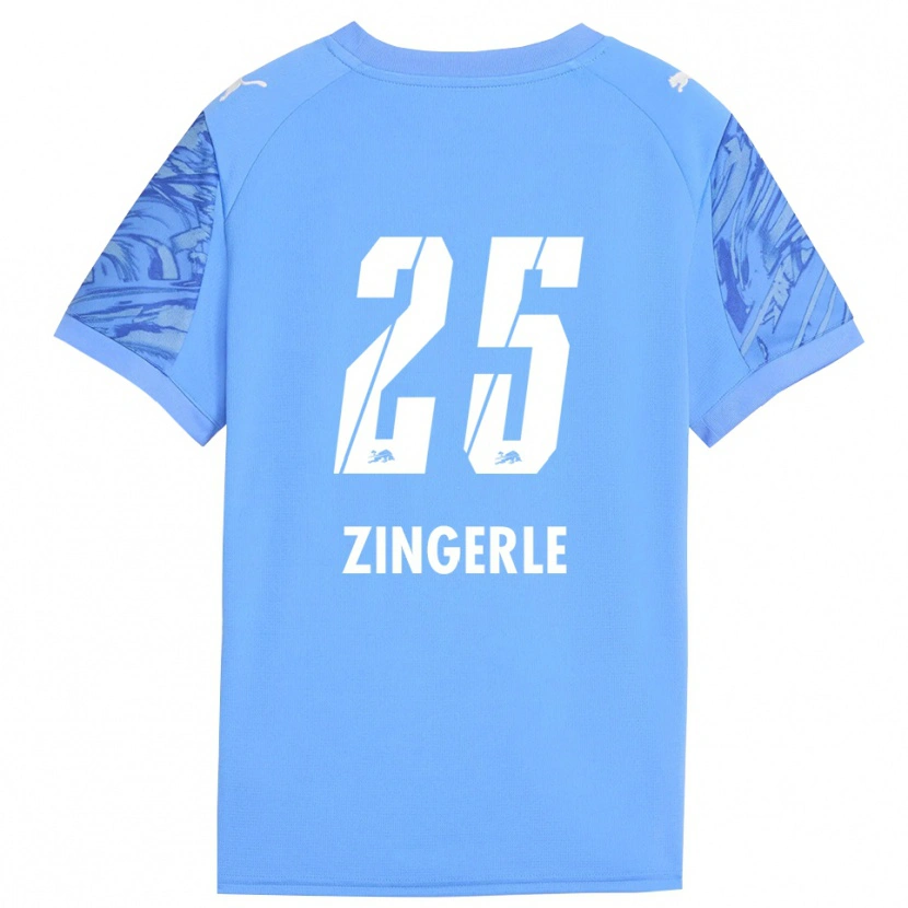 Danxen Criança Leopold Zingerle #25 Azul Real Vermelho Camisola Guarda-Redes 2025/26 Camisa Brasil