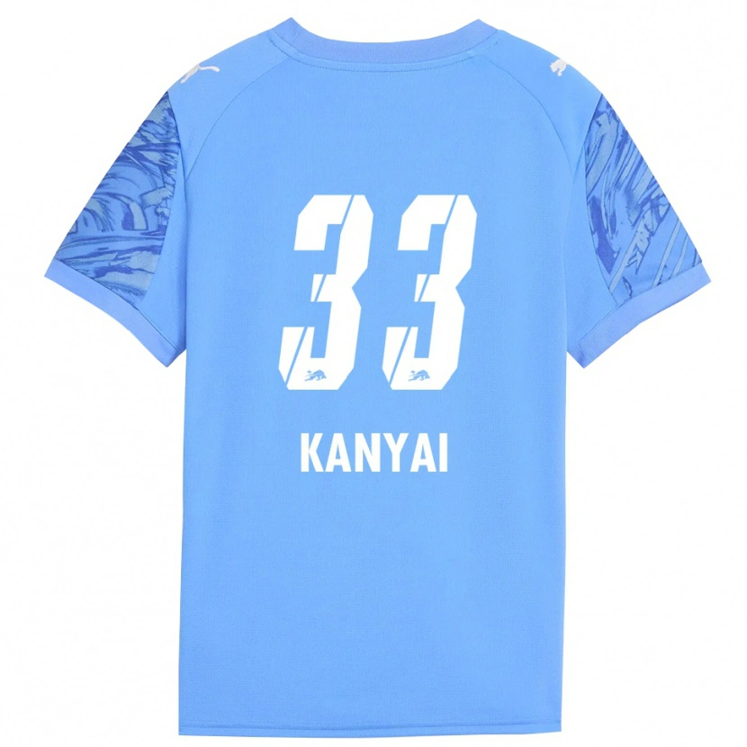Danxen Criança János Kányai #33 Azul Real Vermelho Camisola Guarda-Redes 2025/26 Camisa Brasil