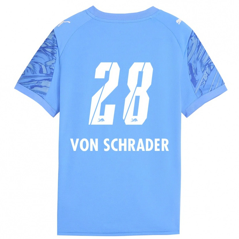 Danxen Criança Lina Von Schrader #28 Azul Real Vermelho Camisola Guarda-Redes 2025/26 Camisa Brasil