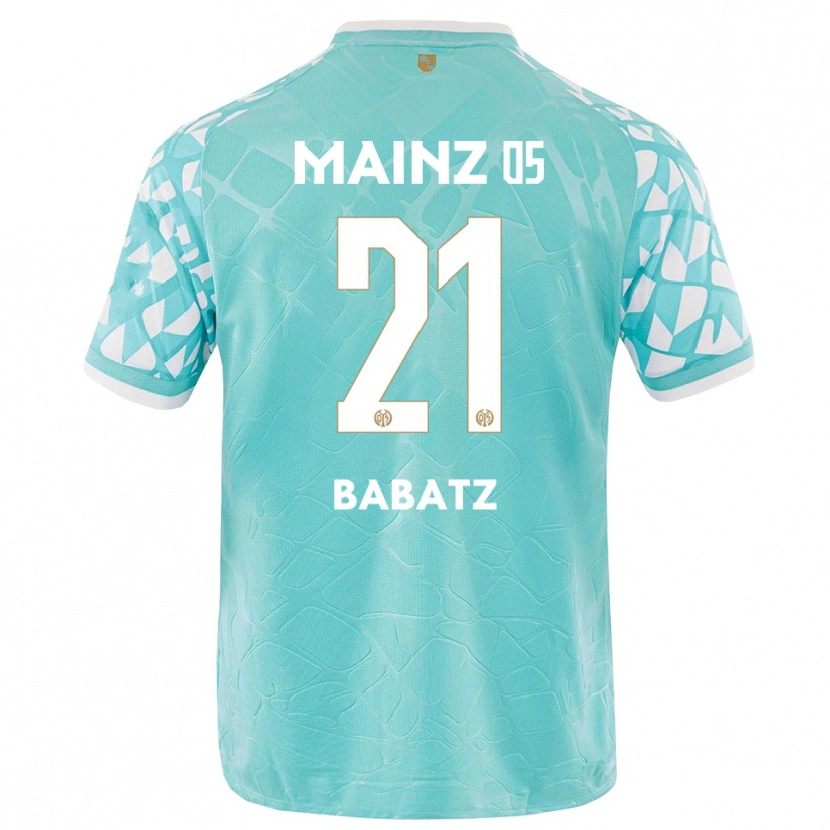 Danxen Criança Louis Babatz #21 Branco Turquesa Camisola Guarda-Redes 2025/26 Camisa Brasil