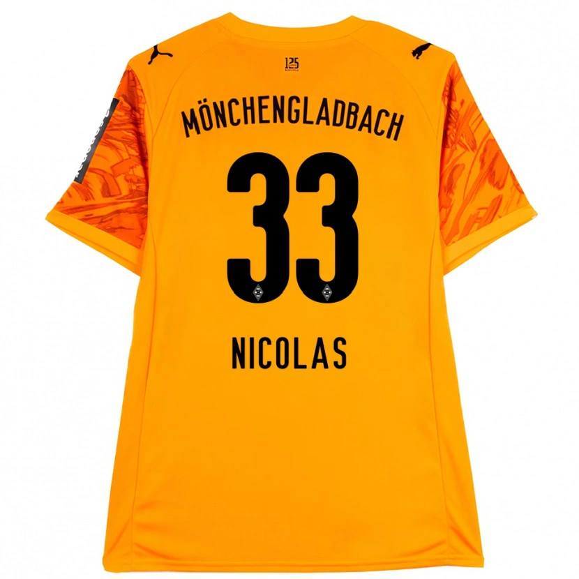 Danxen Criança Moritz Nicolas #33 Preto Amarelo Laranja Camisola Guarda-Redes 2025/26 Camisa Brasil
