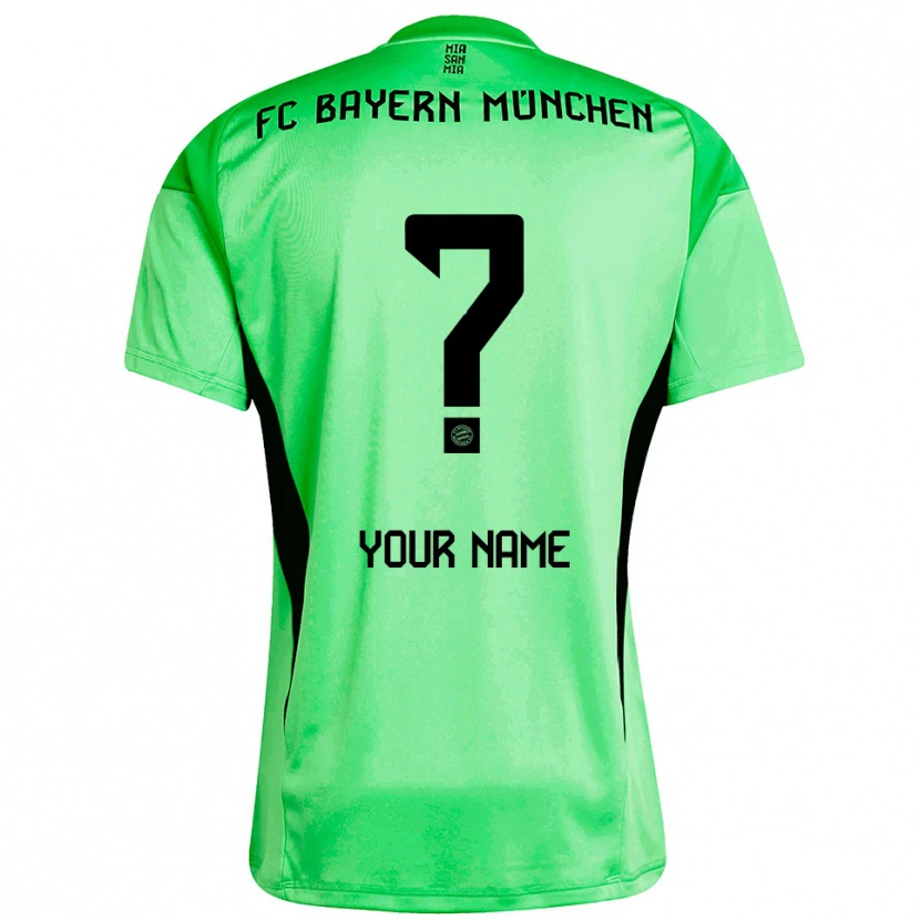 Danxen Criança Bayern Munich Verde Amarelo Primavera Médio Camisola Guarda-Redes 2025/26 Camisa Brasil
