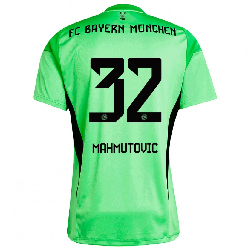 Danxen Criança Ena Mahmutovic #32 Verde Amarelo Primavera Médio Camisola Guarda-Redes 2025/26 Camisa Brasil