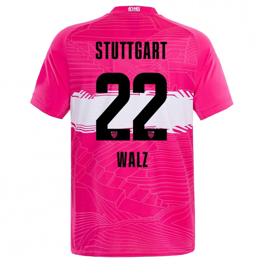 Danxen Criança Tom Walz #22 Preto Rosa Intenso Camisola Guarda-Redes 2025/26 Camisa Brasil