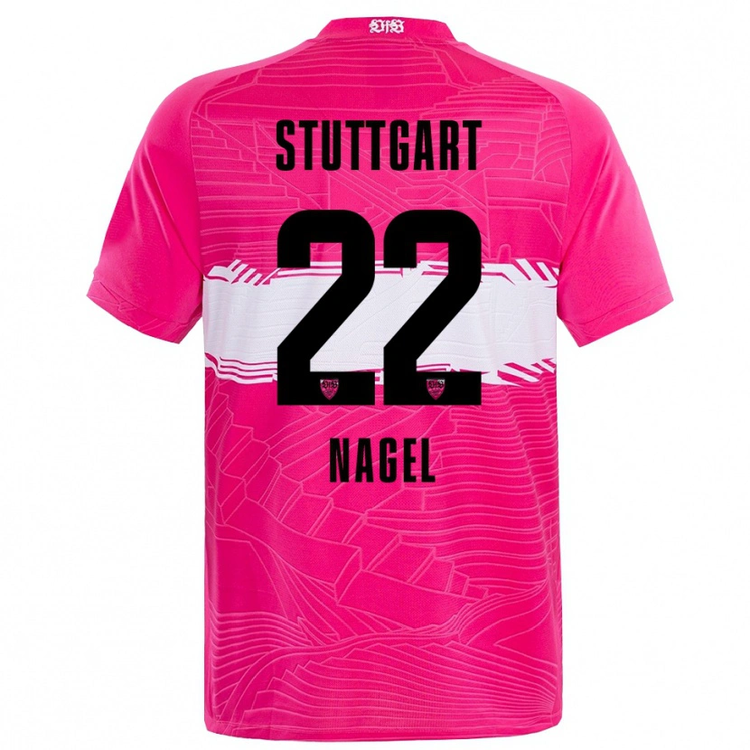 Danxen Criança Lucas Nagel #22 Preto Rosa Intenso Camisola Guarda-Redes 2025/26 Camisa Brasil