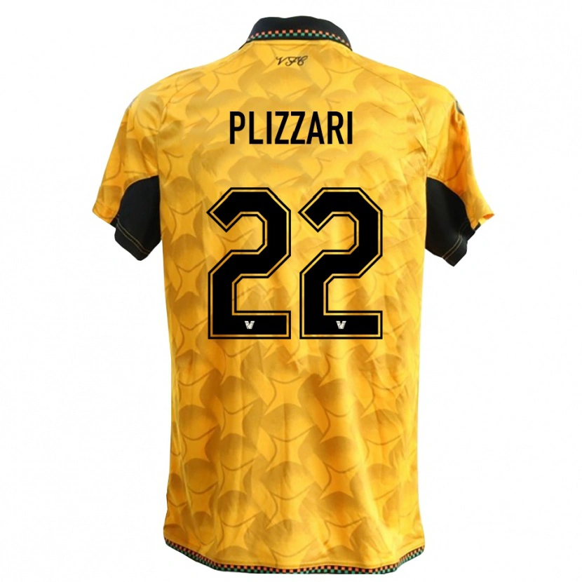 Danxen Criança Alessandro Plizzari #22 Amarelo Preto Camisola Guarda-Redes 2025/26 Camisa Brasil