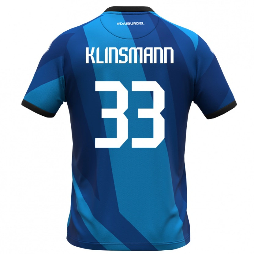 Danxen Criança Jonathan Klinsmann #33 Azul Real Laranja Camisola Guarda-Redes 2025/26 Camisa Brasil