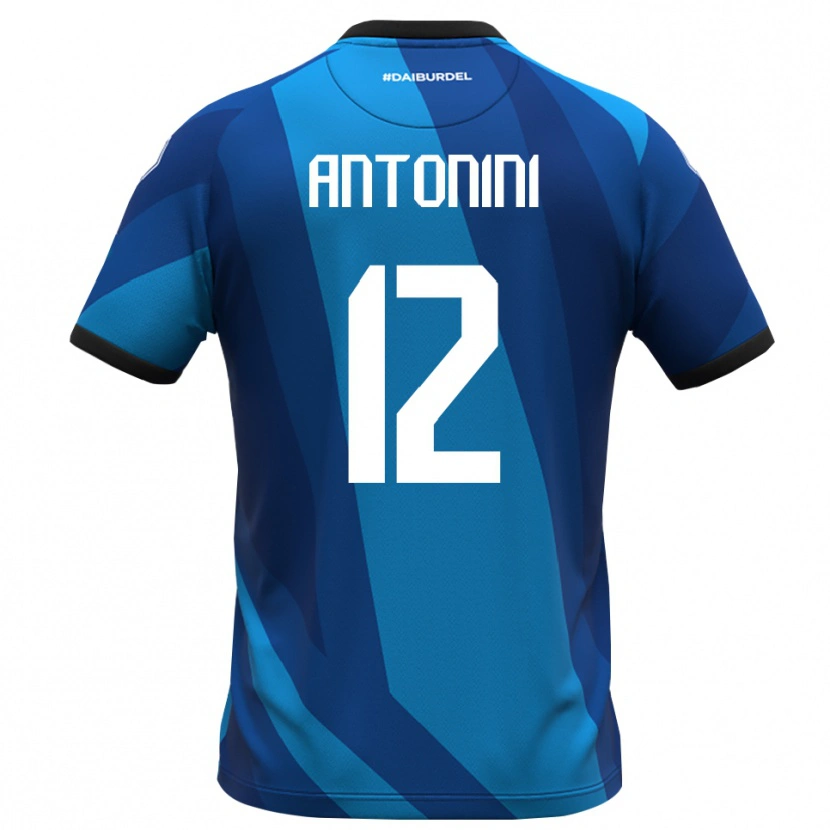 Danxen Criança Francesco Antonini #12 Azul Real Laranja Camisola Guarda-Redes 2025/26 Camisa Brasil