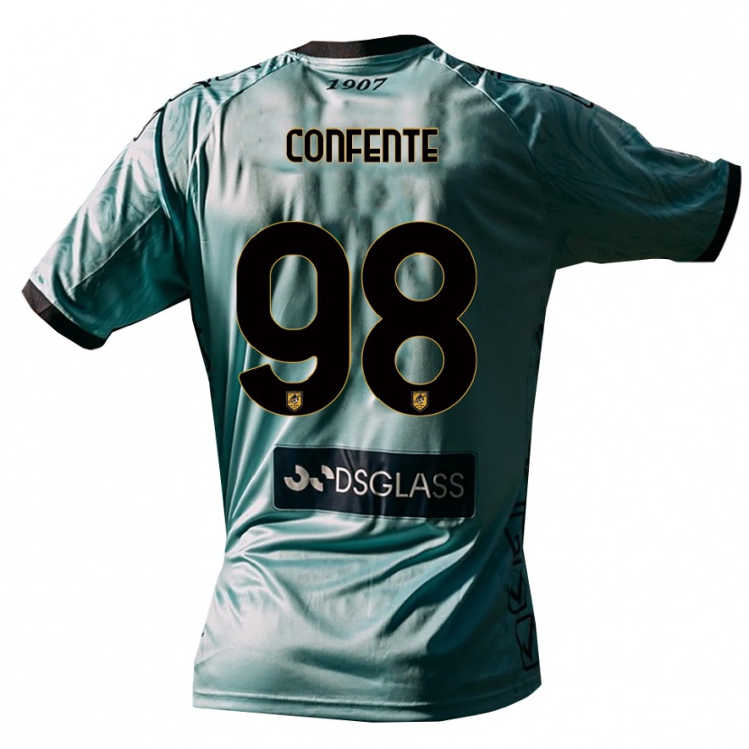 Danxen Criança Alessandro Confente #98 Azul Claro Branco Camisola Guarda-Redes 2025/26 Camisa Brasil