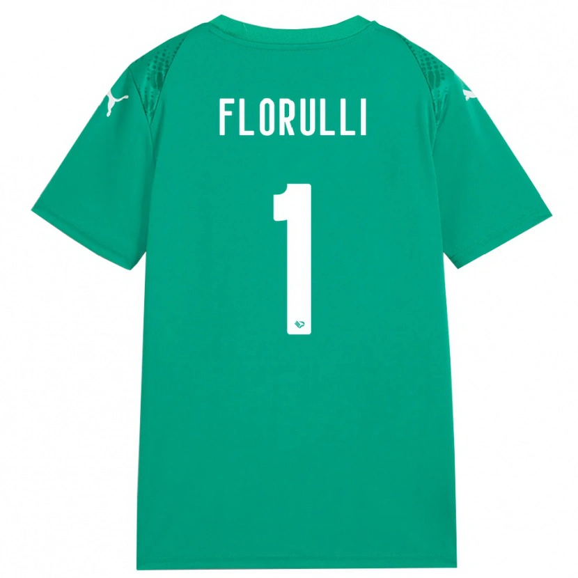 Danxen Criança Gerlando Florulli #1 Verde Mar Branco Camisola Guarda-Redes 2025/26 Camisa Brasil