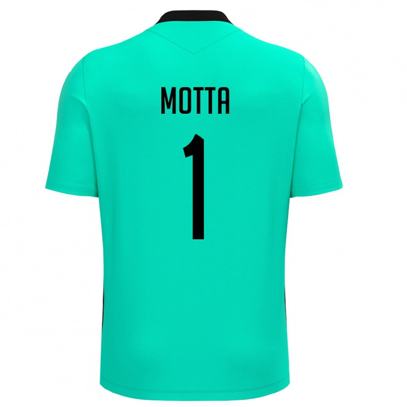 Danxen Criança Edoardo Motta #1 Turquesa Preto Camisola Guarda-Redes 2025/26 Camisa Brasil