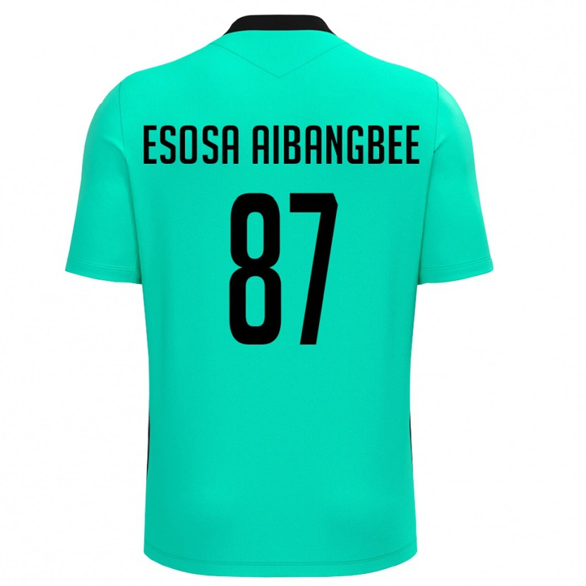 Danxen Criança Simon Esosa Aibangbee #87 Turquesa Preto Camisola Guarda-Redes 2025/26 Camisa Brasil