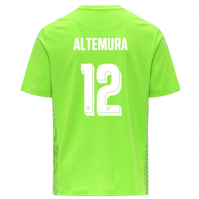 Danxen Criança Tommaso Altemura #12 Verde Grama Branco Camisola Guarda-Redes 2025/26 Camisa Brasil