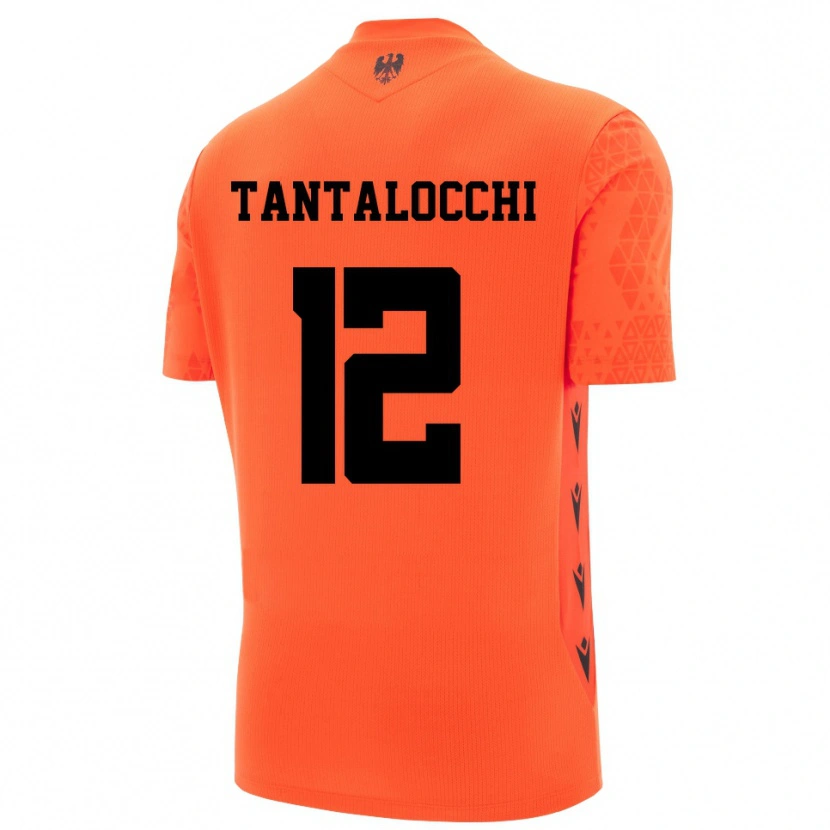 Danxen Criança Elia Tantalocchi #12 Laranja Escuro Preto Camisola Guarda-Redes 2025/26 Camisa Brasil