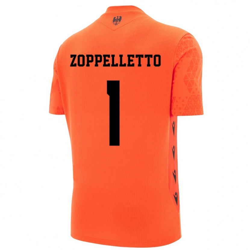 Danxen Criança David Zoppelletto #1 Laranja Escuro Preto Camisola Guarda-Redes 2025/26 Camisa Brasil
