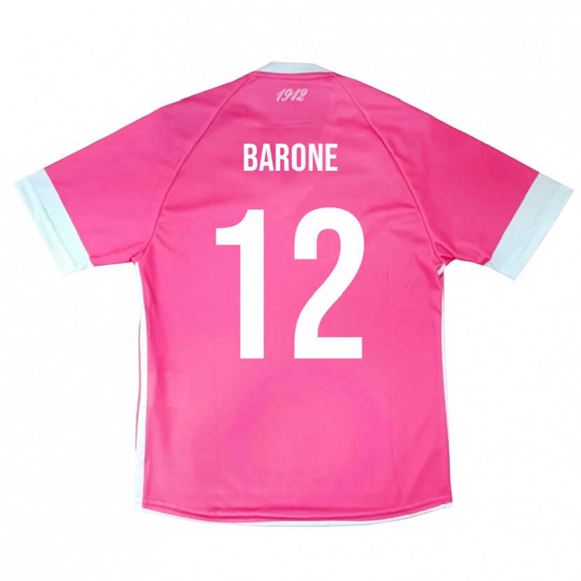 Danxen Criança Filippo Barone #12 Rosa Quente Branco Camisola Guarda-Redes 2025/26 Camisa Brasil