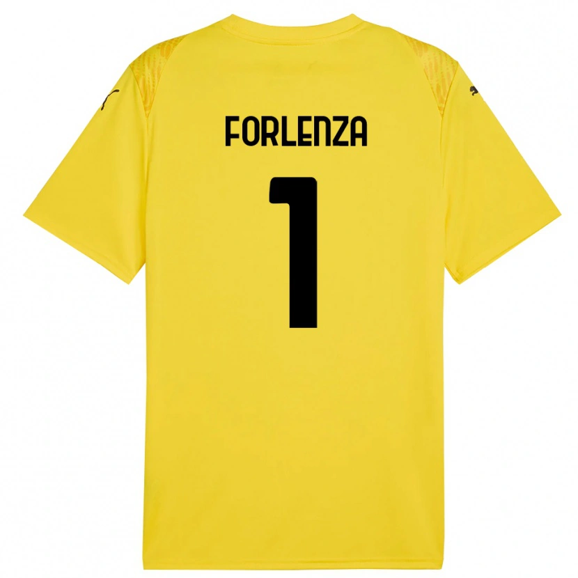 Danxen Criança Carlo Forlenza #1 Amarelo Preto Camisola Guarda-Redes 2025/26 Camisa Brasil