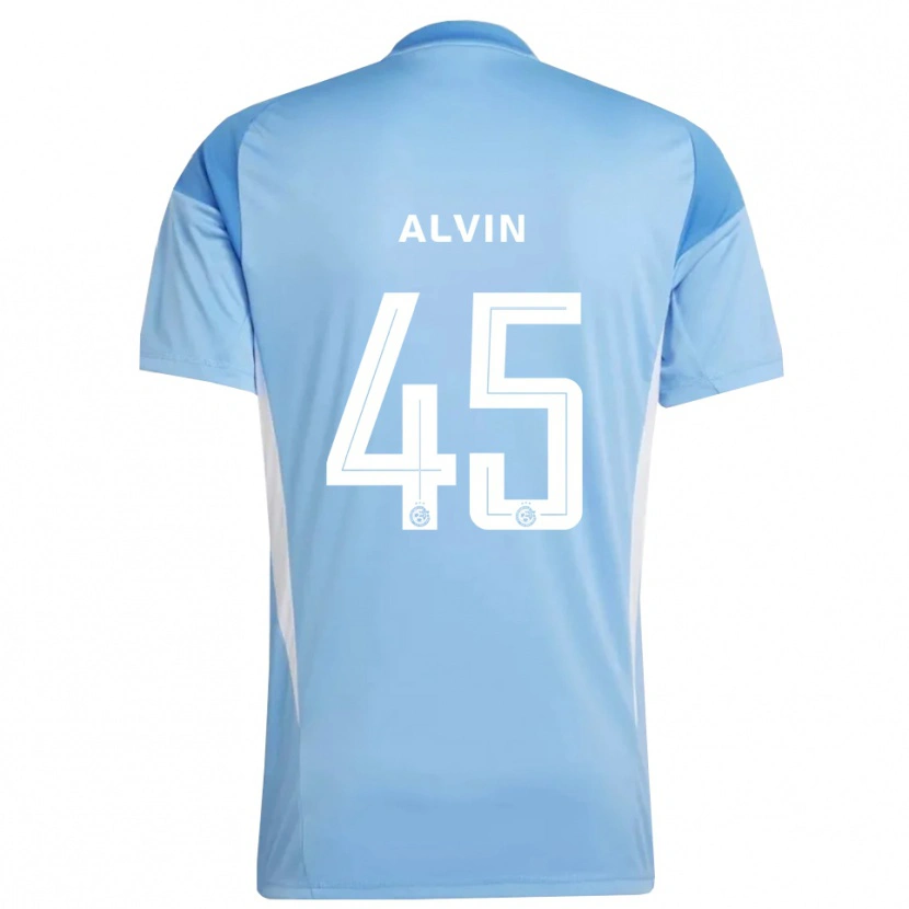 Danxen Criança Glenn Alvin #45 Azul Claro Branco Camisola Guarda-Redes 2025/26 Camisa Brasil