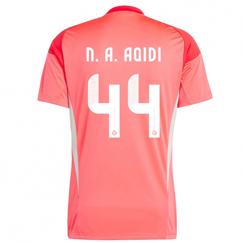 Danxen Criança Nawaf Al-Aqidi #44 Amarelo Laranja Vermelho Camisola Guarda-Redes 2025/26 Camisa Brasil