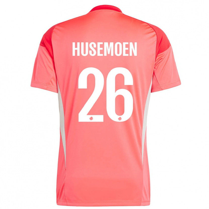 Danxen Criança Astrid Husemoen #26 Vermelho Branco Camisola Guarda-Redes 2025/26 Camisa Brasil