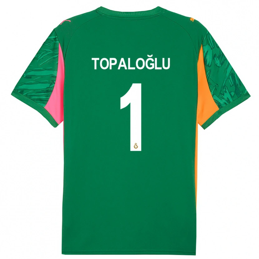 Danxen Criança Eren Topaloğlu #1 Rosa Laranja Verde Camisola Guarda-Redes 2025/26 Camisa Brasil