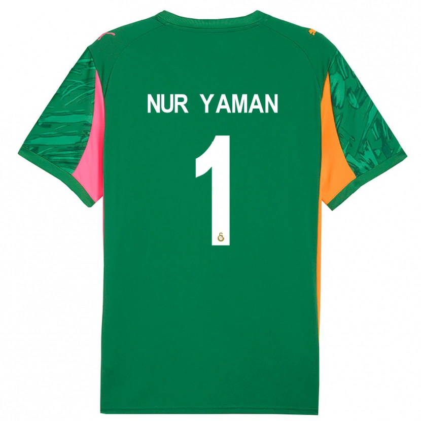 Danxen Criança Gamze Nur Yaman #1 Rosa Laranja Verde Camisola Guarda-Redes 2025/26 Camisa Brasil