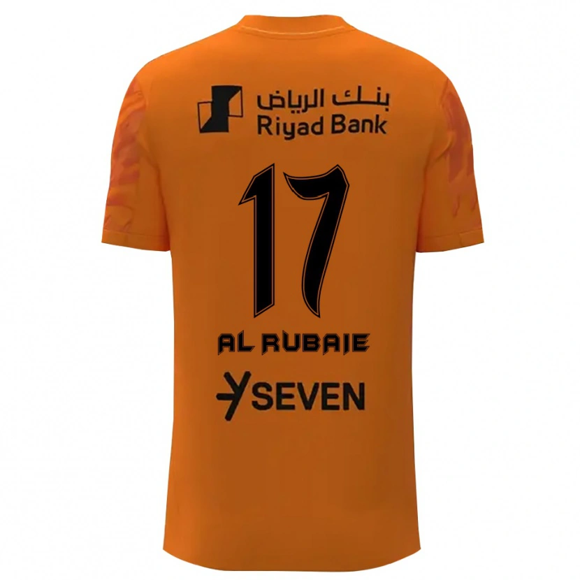 Danxen Criança Mohammed Al-Yami #17 Preto Laranja Escuro Camisola Guarda-Redes 2025/26 Camisa Brasil