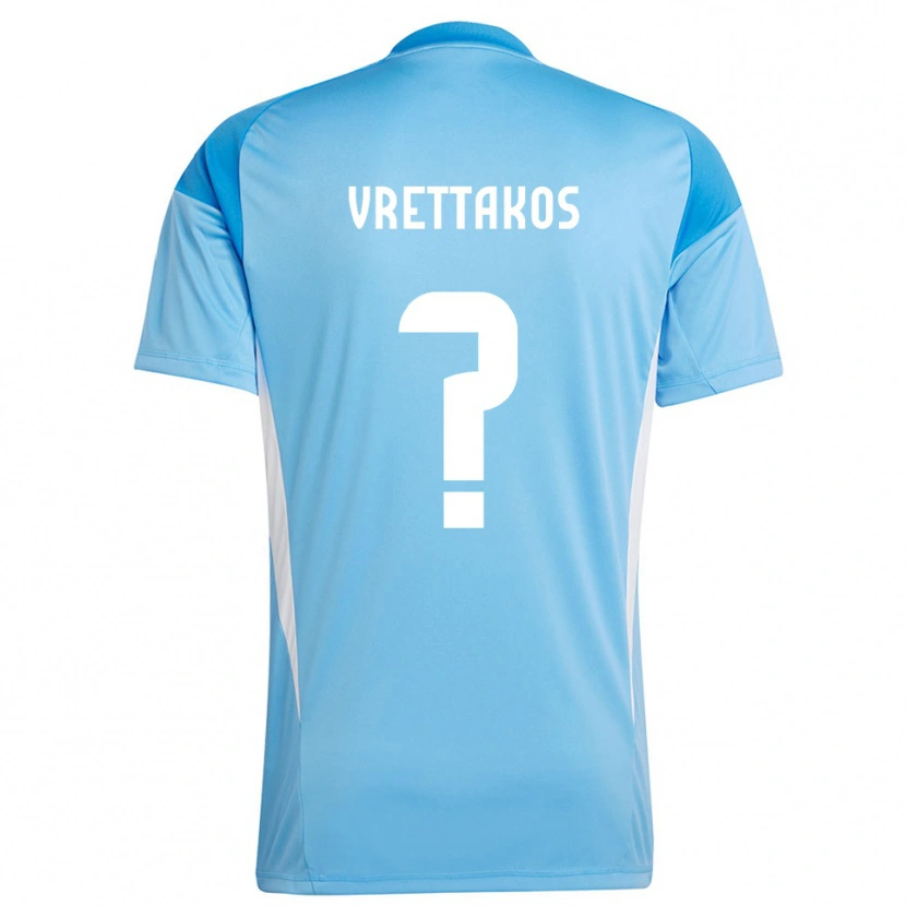 Danxen Criança Georgios Vrettakos #0 Azul Céu Profundo Camisola Guarda-Redes 2025/26 Camisa Brasil