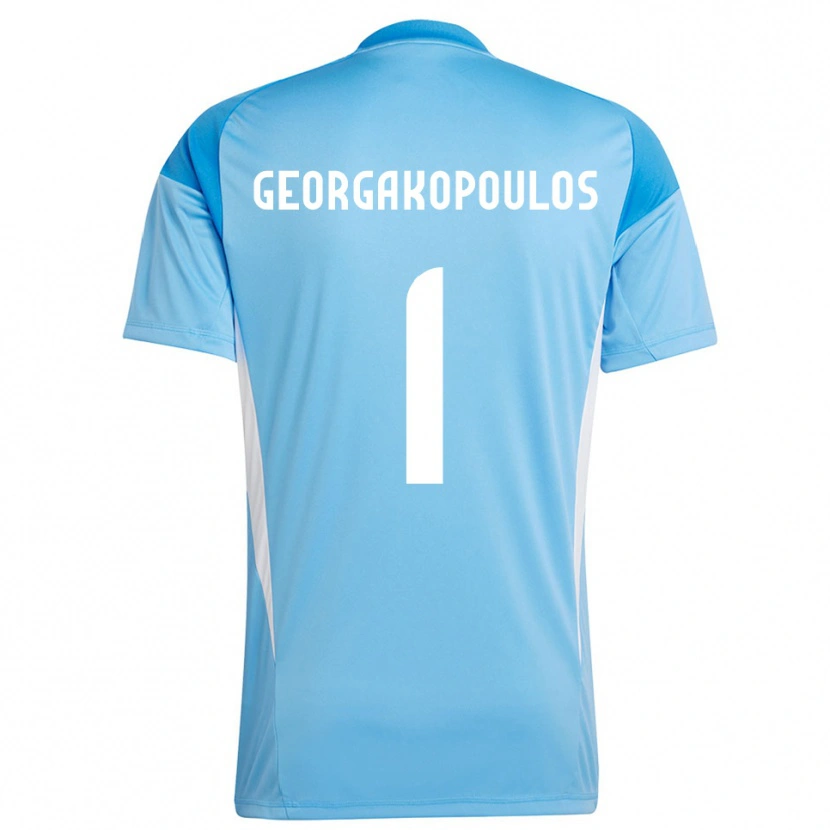 Danxen Criança Iason Georgakopoulos #1 Azul Céu Profundo Camisola Guarda-Redes 2025/26 Camisa Brasil