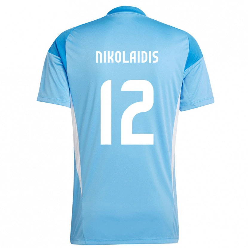 Danxen Criança Georgios Nikolaidis #12 Azul Céu Profundo Camisola Guarda-Redes 2025/26 Camisa Brasil