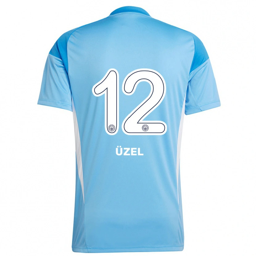 Danxen Criança Nevzat Üzel #12 Azul Real Branco Camisola Guarda-Redes 2025/26 Camisa Brasil