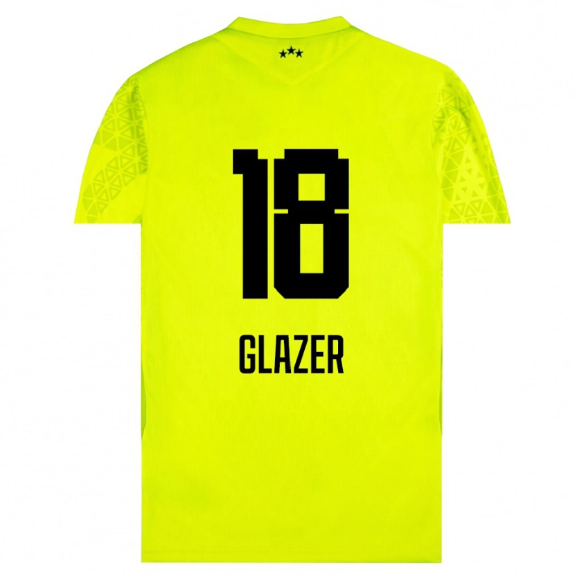 Danxen Criança Omri Glazer #18 Preto Verde Amarelo Camisola Guarda-Redes 2025/26 Camisa Brasil