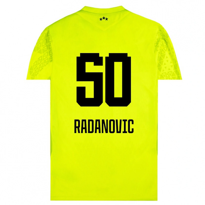 Danxen Criança Savo Radanovic #50 Preto Verde Amarelo Camisola Guarda-Redes 2025/26 Camisa Brasil