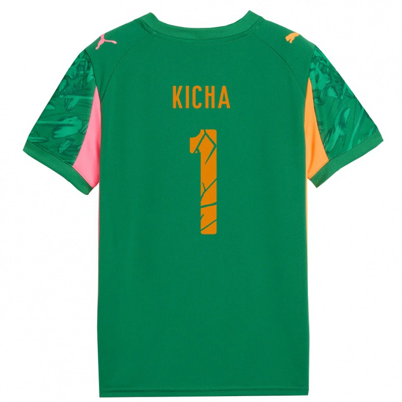 Danxen Criança Tymofiy Kicha #1 Rosa Laranja Verde Camisola Guarda-Redes 2025/26 Camisa Brasil