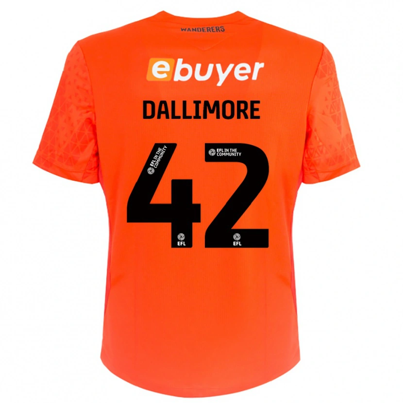 Danxen Criança Jack Dallimore #42 Preto Laranja Camisola Guarda-Redes 2025/26 Camisa Brasil