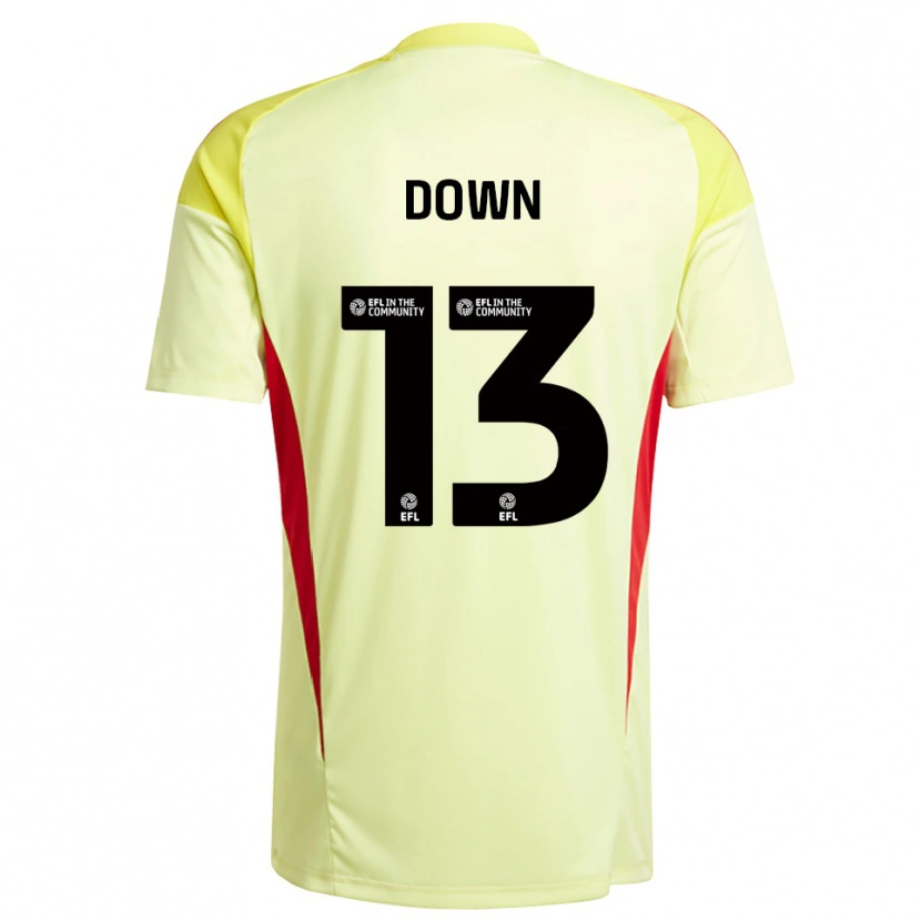 Danxen Criança Sam Down #13 Amarelo Claro Camisola Guarda-Redes 2025/26 Camisa Brasil